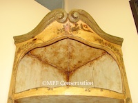 Italian Polychrome Corner Cabinet